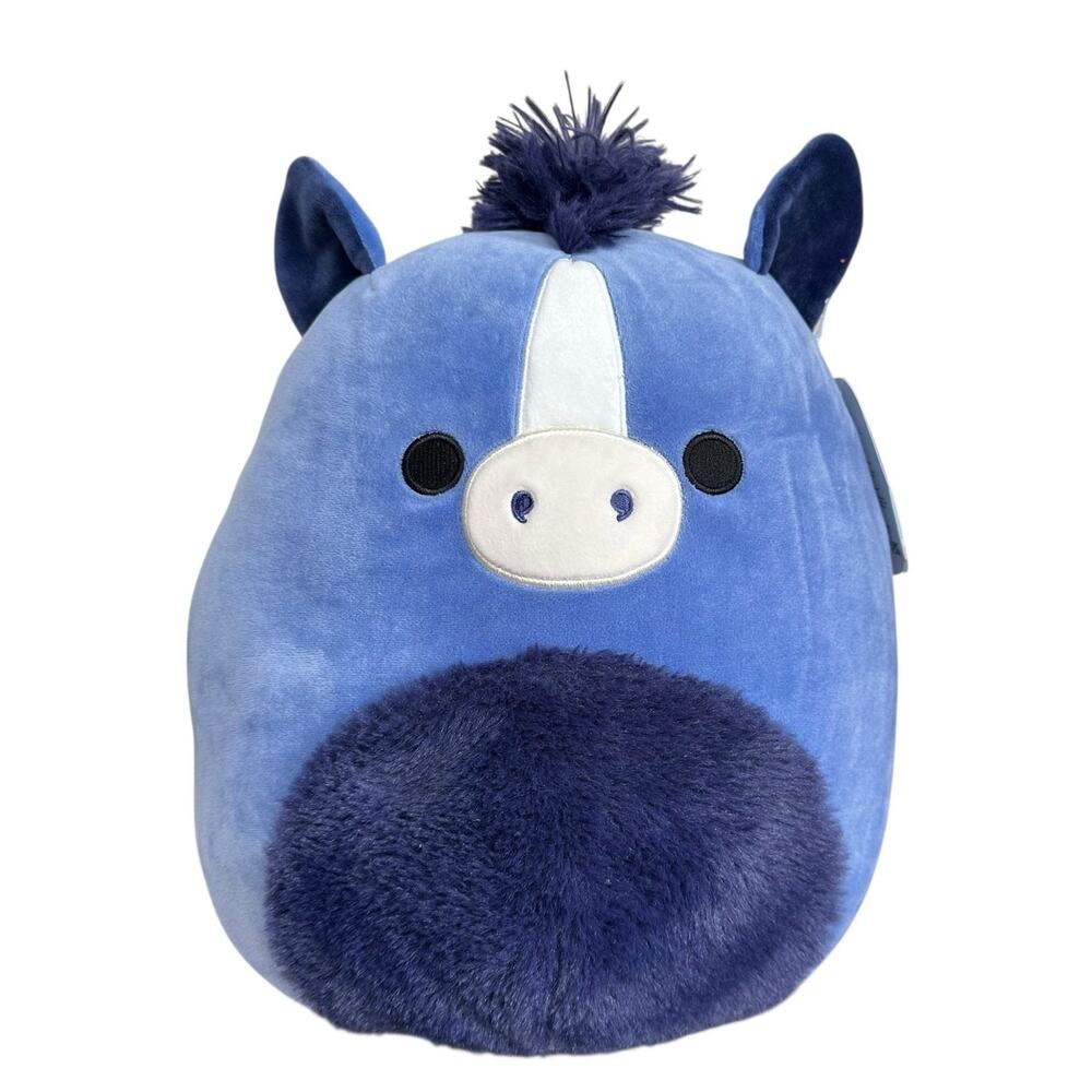 Squishmallows Rare Caden The Horse 12” Plush Blue Pony Farm Animal 2023 NEW